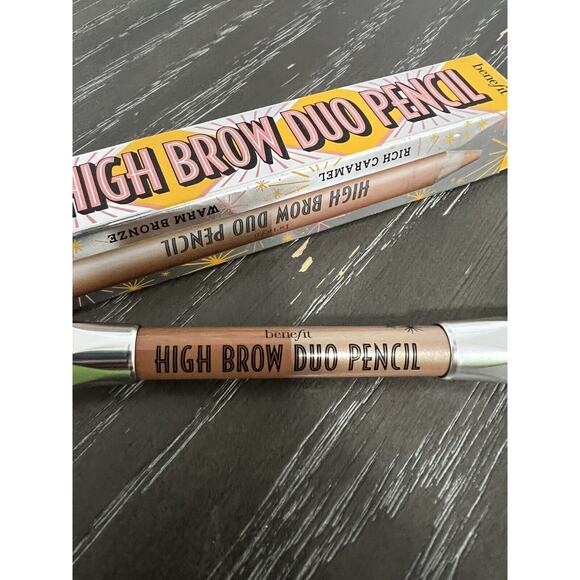 Benefit High Brow Duo Pencil - Rich Caramel/Warm Bronze - New - Picture 1 of 7